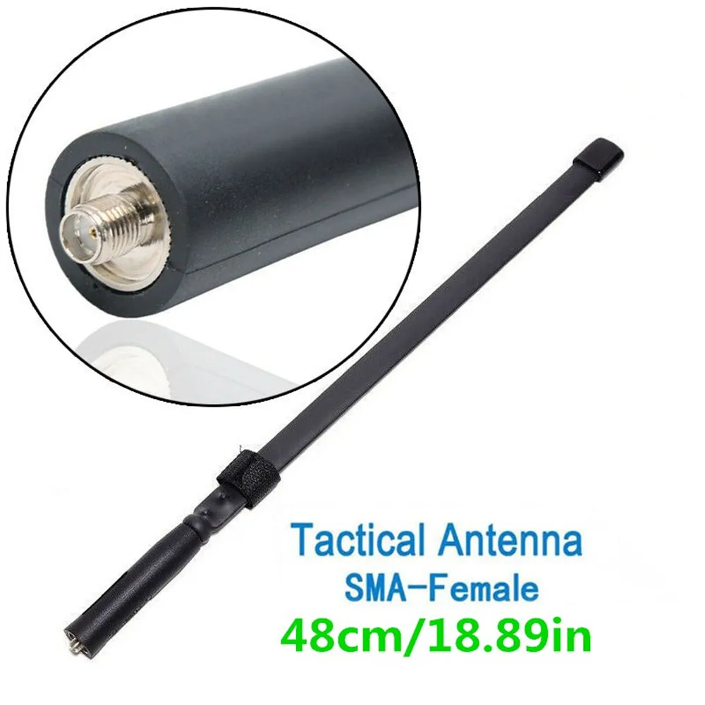 

10 шт в упаковке, новая JFS-003 SMA-F 48 см/18.89in разъем Dual Band 144/430 МГц складной тактический антенна для иди и болтай Walkie Talkie BaoFeng UV-5R