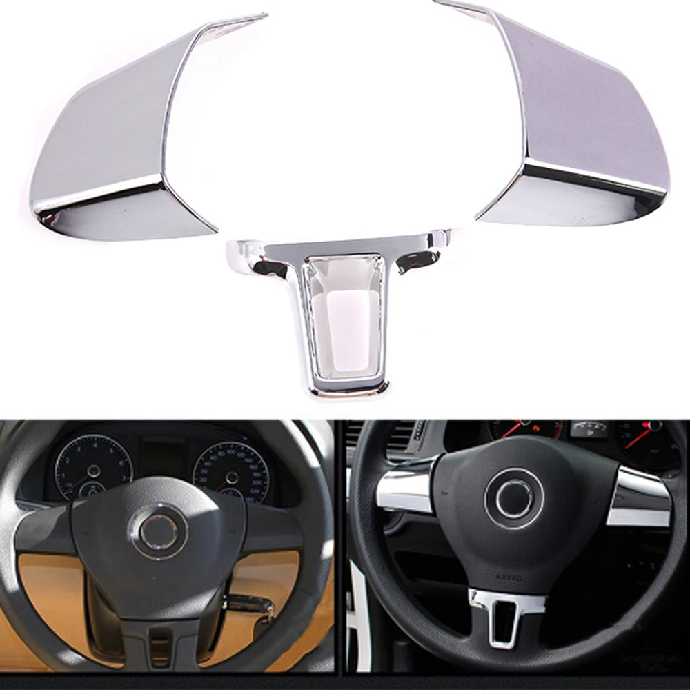 3 шт. декоративные блестки на руль для Volkswagen VW Golf 6 MK6 Polo Jetta MK5 2009 2010 2011 | Автомобили и