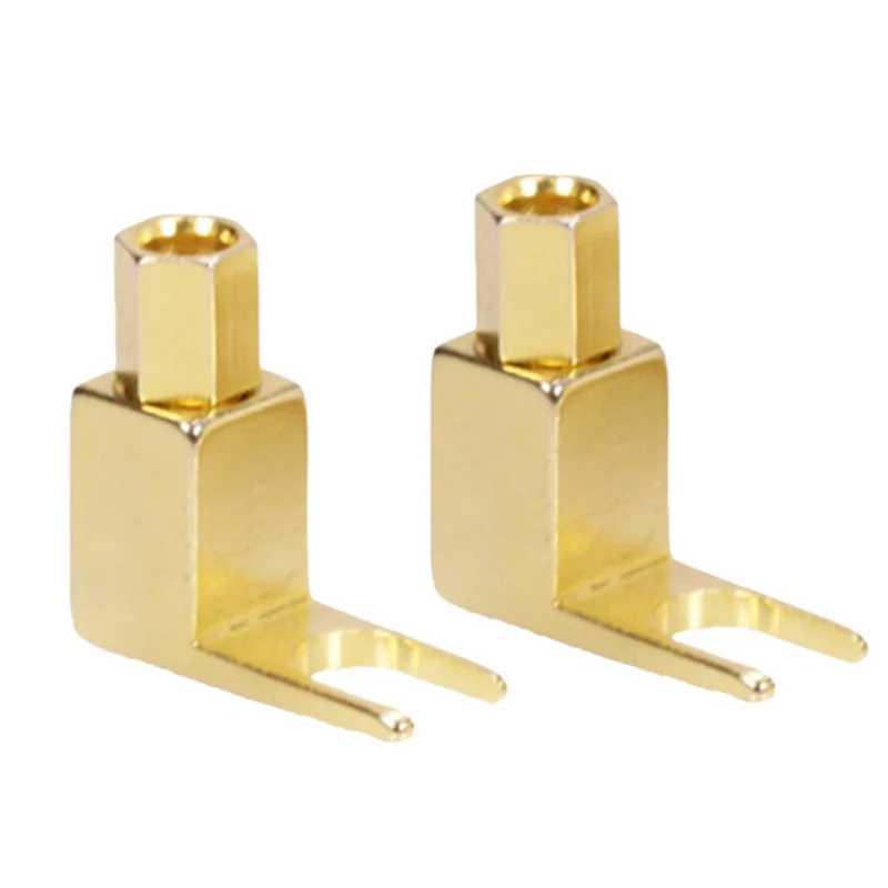 8 pcs total Hi-end Banana to Spade Adapter Plug/Speaker Cable Connector [Wy-yp01-8/Spade De L/8] | Электроника