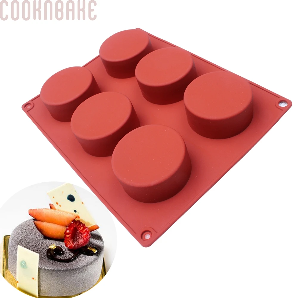 COOKNBAKE силиконовая форма для торта мыла круглая конфет печенья большая хлеба