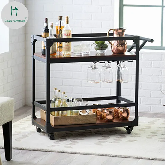 Тележка для вина Louis Fashion в Европейском стиле железная обеденная машина тележка