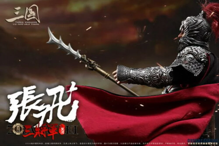 1/6 Китайский древний три Королевства черный общий Китай zhang fei полный набор фигурка модель для фанатов коллекция подарки