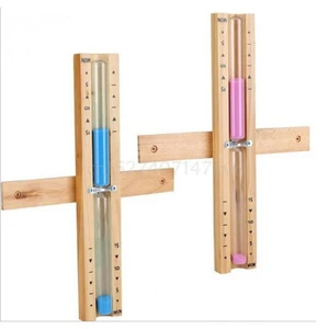 Деревянные песочные часы для сауны, настенные вращающиеся часы 15 мин, песочные часы, таймер белого песка для домашнего использования