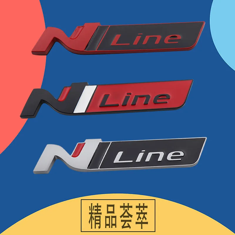 Автомобильный Стайлинг N LINE NLINE брызговик задняя наклейка эмблема значок для Hyundai
