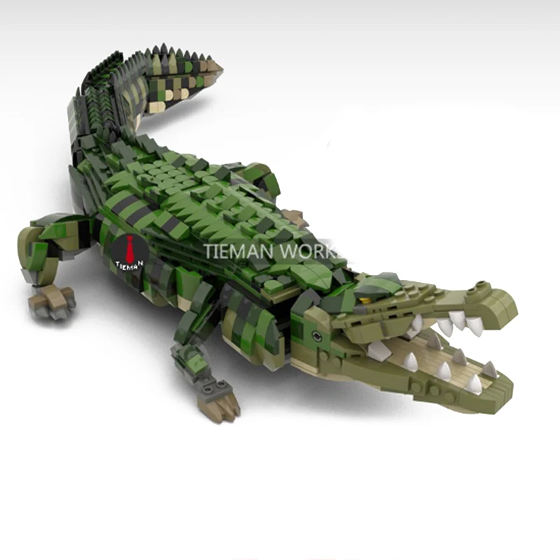 

Simulation Animals Building Blocks Boys Toy Action Figure Model Toys For Children Crocodile Model Building Kit Craft Kids Toys