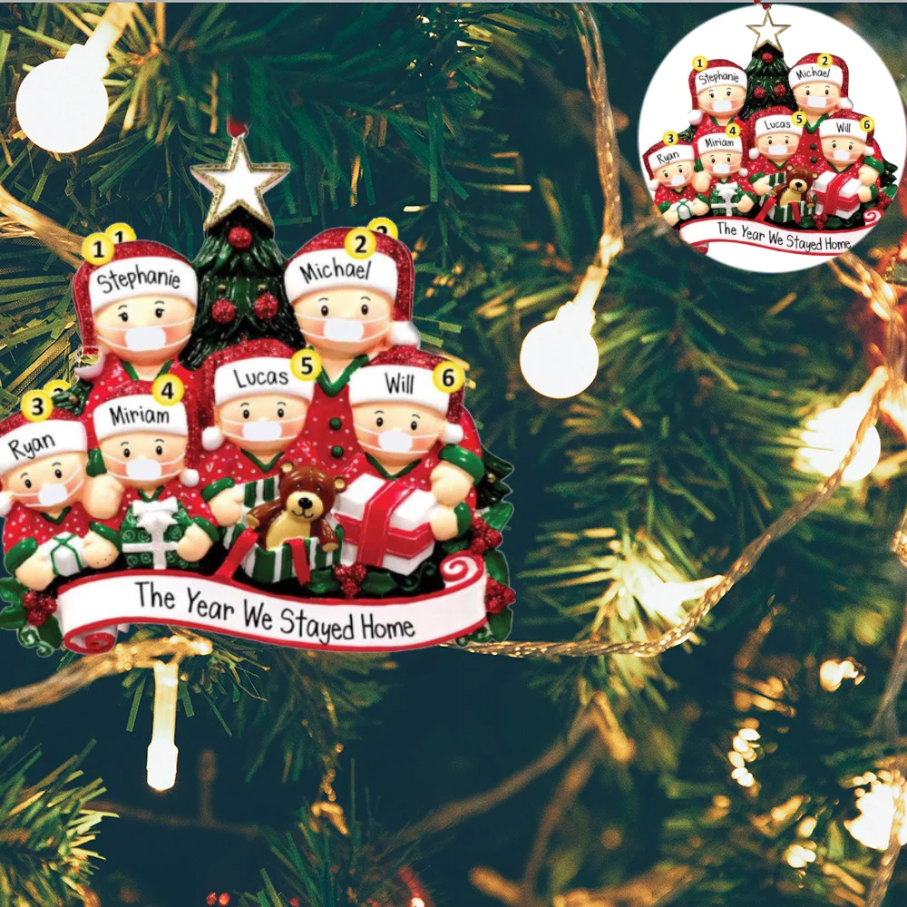 

Прочная Рождественская маска, кукольный декор, легко устанавливается на одну семейную рождественскую елку, подвесная подвеска, рождествен...