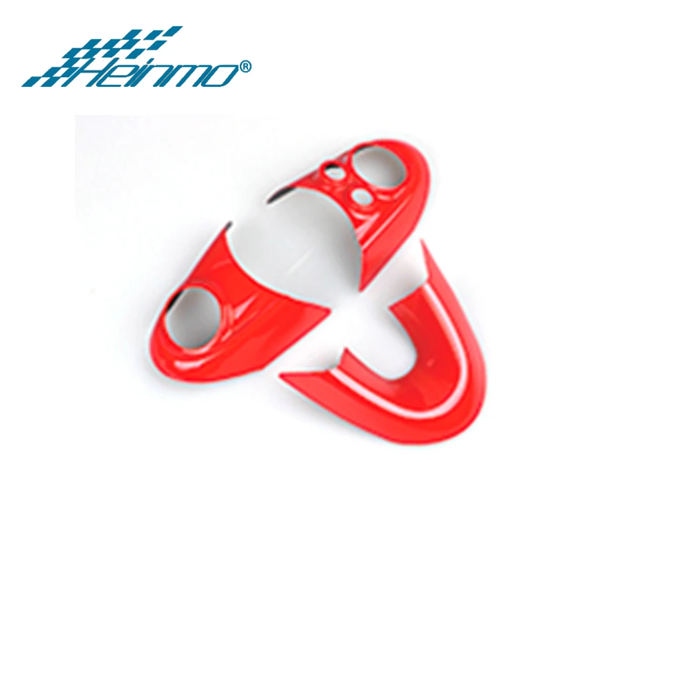 Red Для MINI Countryman F60 для MINI Clubman F54 для MINI Cooper F56 F57 наклейка на руль автомобиля для MINI Cooper аксессуары - Название цвета: Red