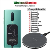 qi wireless charging receiver for oneplus 9r 5 5t 6 6t 8 8t 7 7t pro wireless chargernillkin adapter usb type c connector