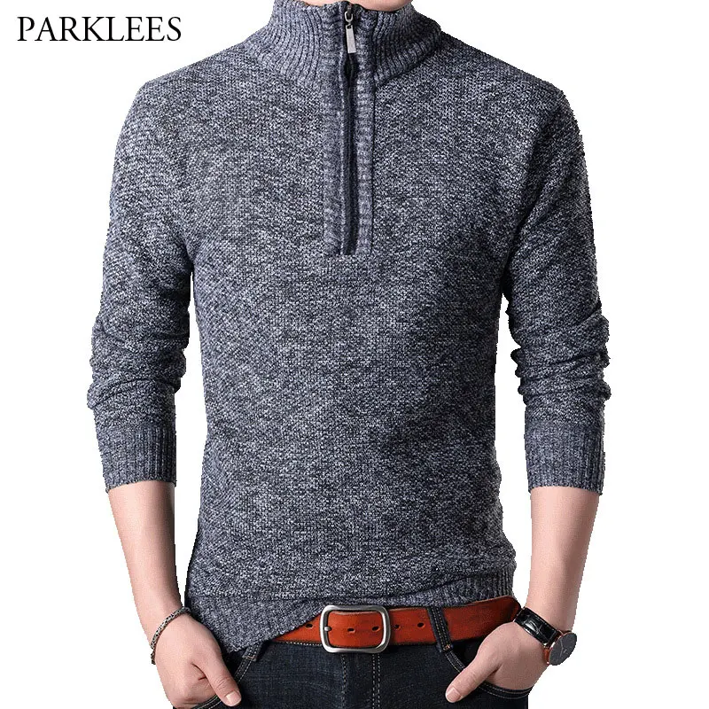 Грубое пальто свитер для мужчин 2020 зимний теплый толстый мужской пуловер на