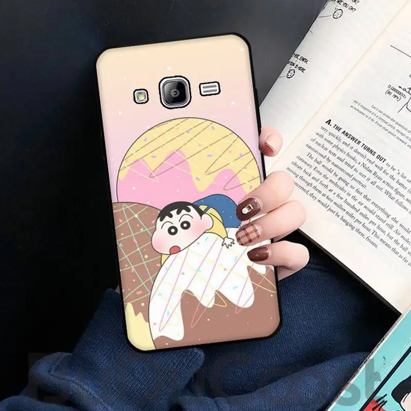 

Crayon Shinchan Cute Cartoon Phone Case For Samsung Galaxy J7 J8 J6 Plus 2018 Prime Note 7 8 9 10 pro