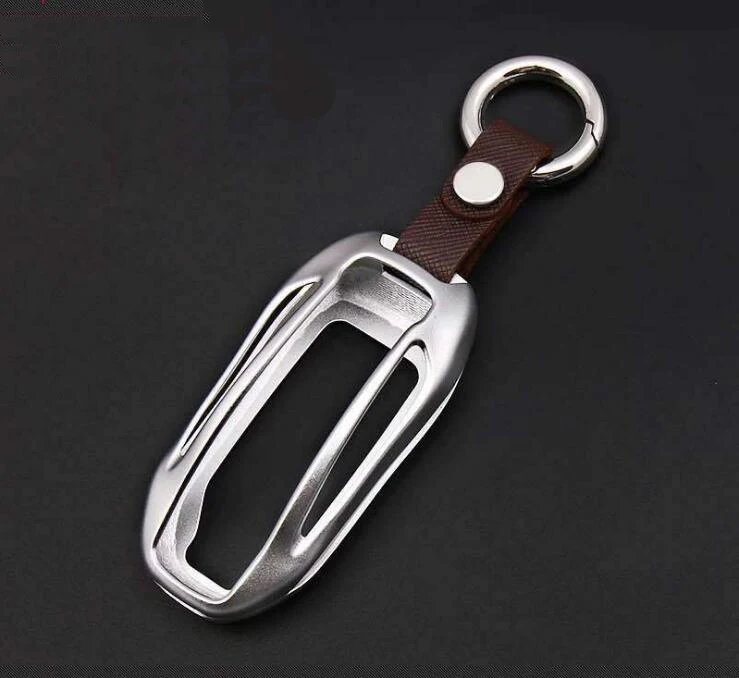 Алюминий брелок для автомобильных ключей чехол крышка оболочки дистанционного