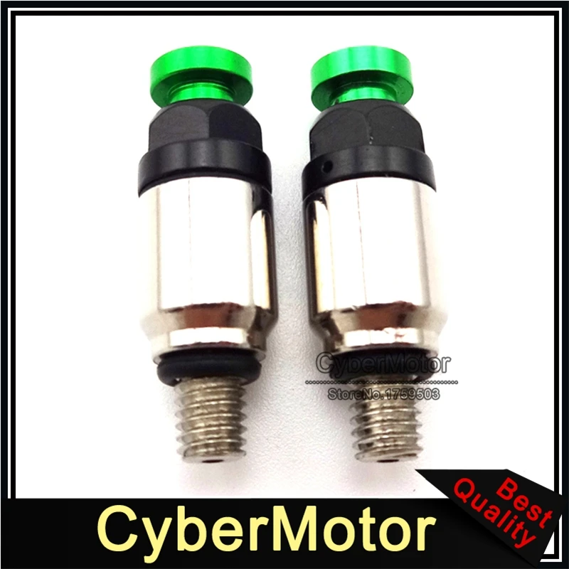 Зеленые мотоциклетные клапаны 5x0 8 мм для пропускного способа воздуха