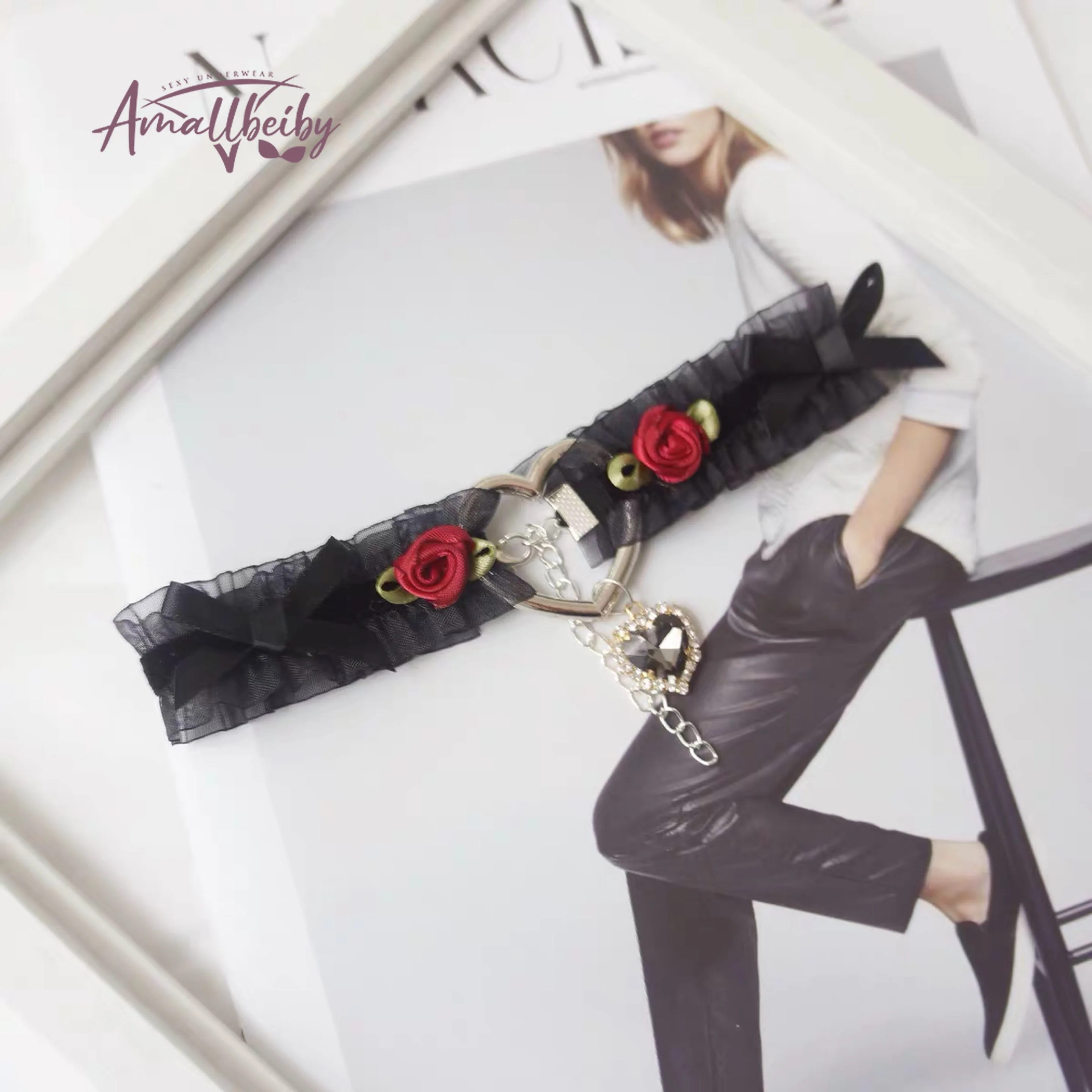 Женское Цветочное Ожерелье-чокер с бантом 1 шт. |