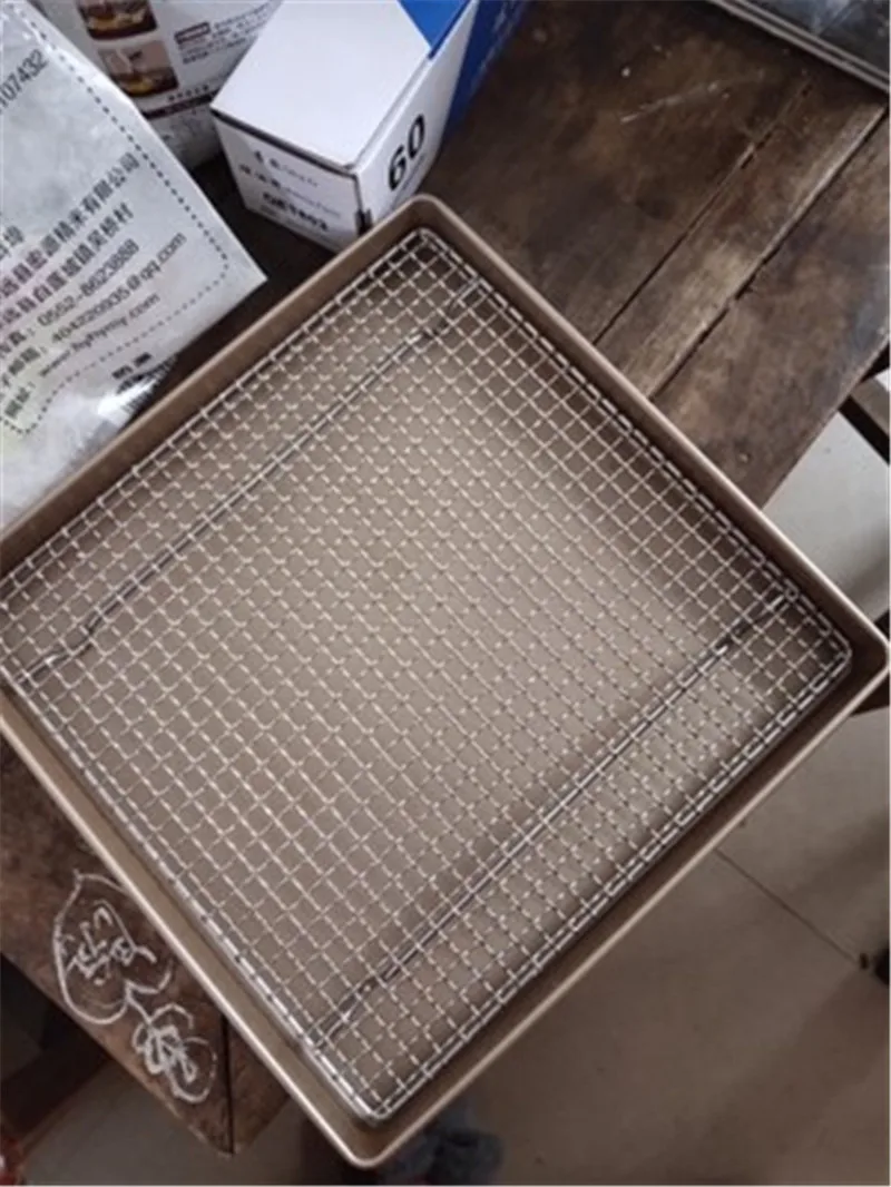 Сетка из нержавеющей стали 304 для барбекю сетка прямоугольное выпечки гриля с