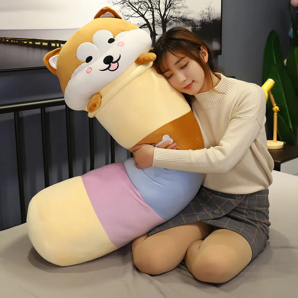 

Nice Hot Huggable Plush Toys Dog Cute Shiba Inu Animal Long Soft Toy Office Break Nap Sleeping Pillow Cushion Stuffed Gift Doll