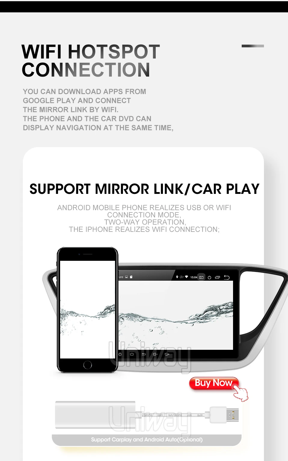 Uniway A17YN9071 android 9,0 автомобильный dvd для нового hyundai verna solaris accent автомобильный Радио мультимедийный плеер gps стерео