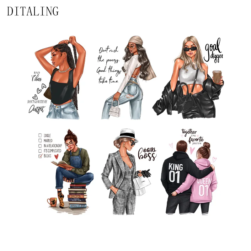 Модная женская нашивка на одежду термонаклейка сделай сам футболка свитшот