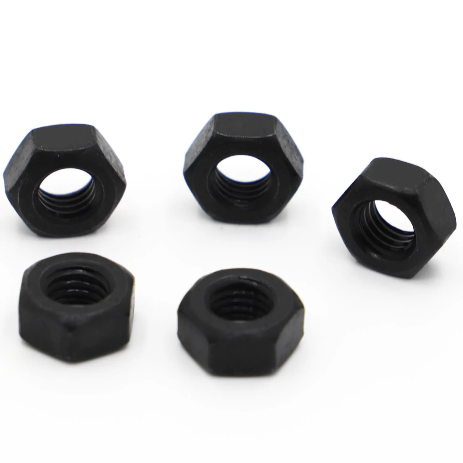 

2/5/10/20/50pcs M2 M2.5 M3 M4 M5 M6 M8 M10 M12 M14 M16 M18 M20 M22 M24 DIN934 Black Grade 8.8 Carbon Steel Hexagon Hex Nut
