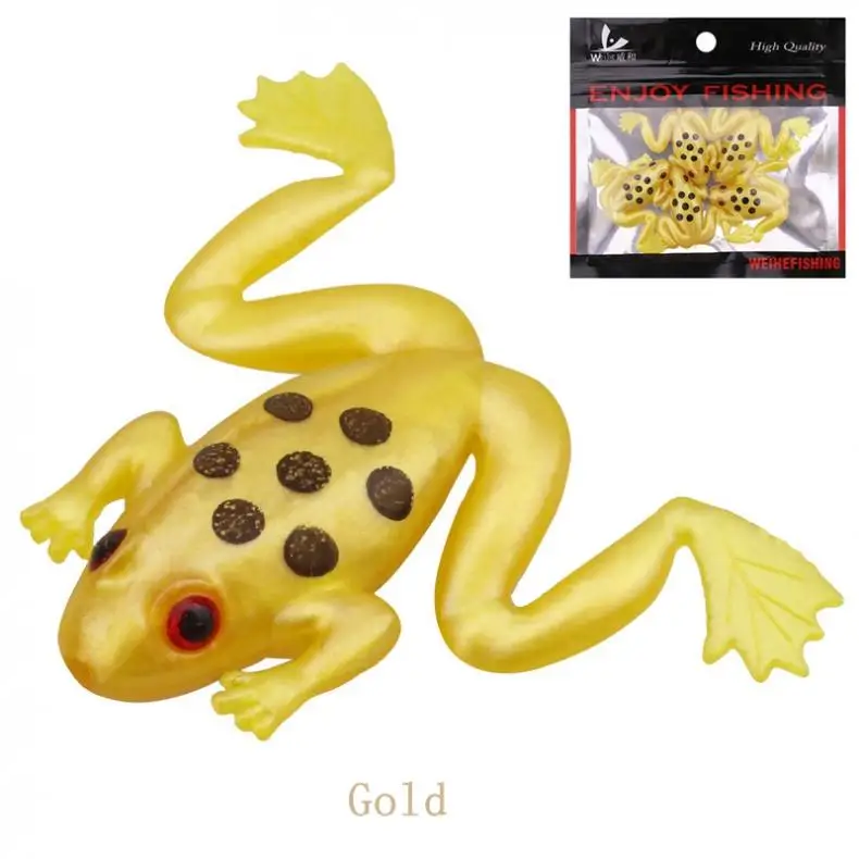5 шт./лот мягкие приманки лягушки 3 см 2 г миниатюрная имитация рыболовная приманка