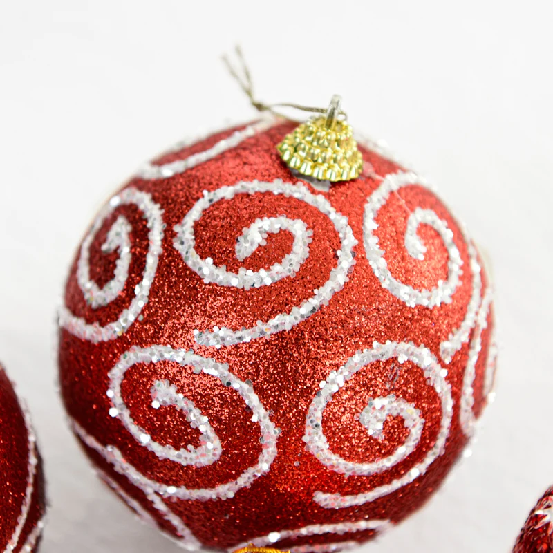 Рождественские украшения 10 см кабулк красный цвет украшениями круглой формы