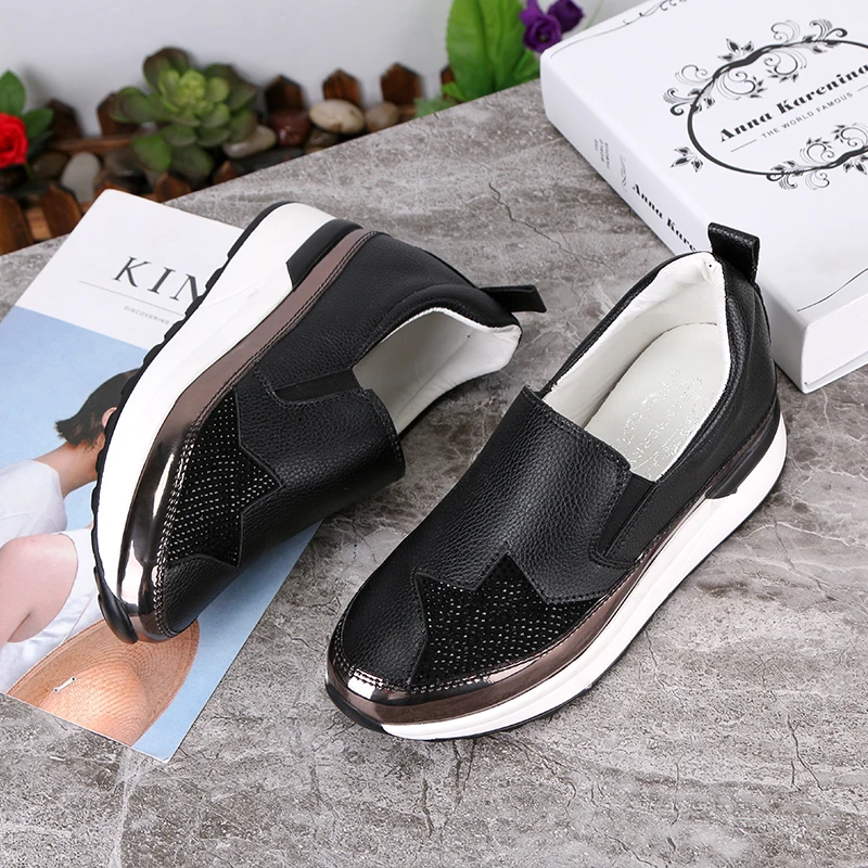 2020 Comfort Loafers Silver Platform Shoes WomanWomen Flats Shoes Shoes Women  Platform Shoes  Wedge Sneakers