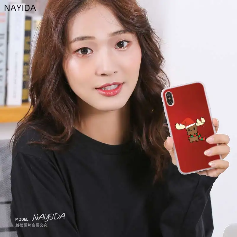 Силиконовый мягкий чехол для Huawei P50 P40 P10 P20 P30 Lite Pro P Smart Z 2020 2019 на Рождество и новый