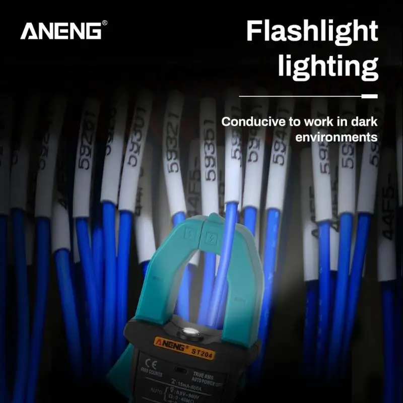 ST204 ЖК-вольтметр с подсветкой Амперметр Омметр мультиметр Вольт 4000