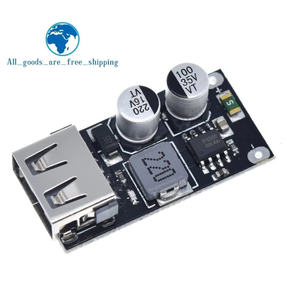 USB QC3.0 QC2.0 USB DC-DC понижающий преобразователь зарядный понижающий модуль 6-32 в 9 в 12 В 24 В для быстрого зарядного устройства печатная плата 5 В