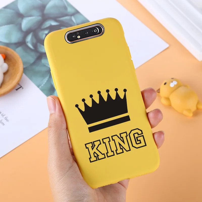 037 Yello ТПУ чехол для samsung Galaxy A80 силиконовый милый для samsung задняя крышка A 80 A805F A50 A70 A10 A20 A10S A40 протектор черный - Цвет: 037