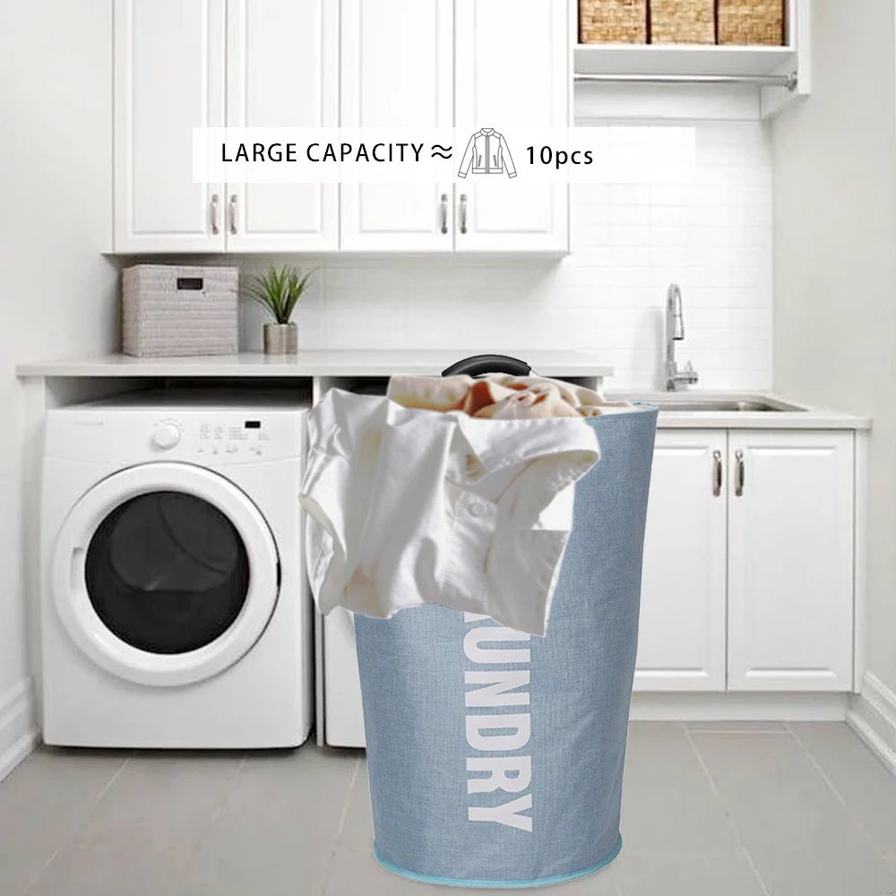 

Laundry Room Organizer Foldable Toy Storage Bag Waterproof Large Laundry Dirty Clothes Basket Bathroom Hamper for Dirty Clothes