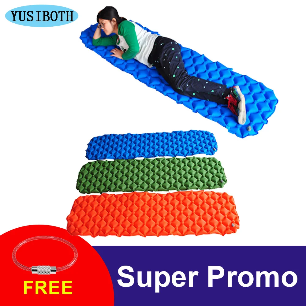 Сверхлегкий Надувной Спальный Коврик YUSIBOTH матрас для кемпинга походов пешего
