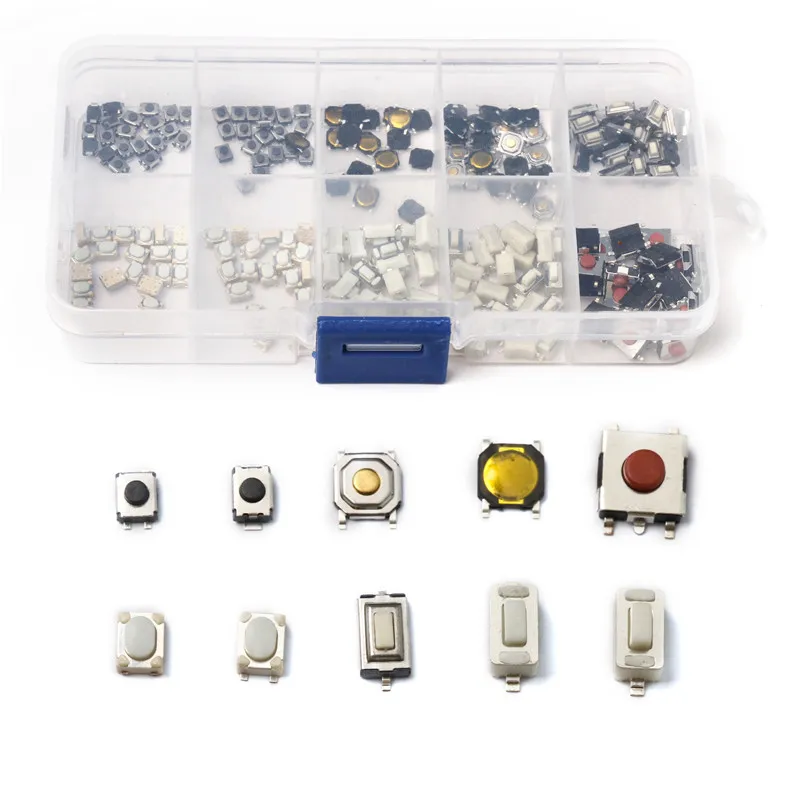 200Pcs 10 Models Car Remote Control Tablet Mini Switch Key Press Tactile Push Button | Обустройство дома