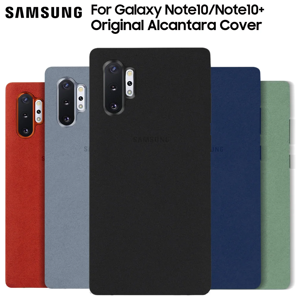 

Samsung Original Phone Case For Galaxy Note10 Pro 10+ Note 10 Plus Official Suede Leather Fitted Protector Case