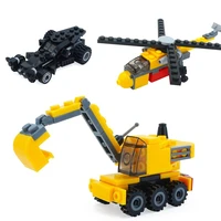 high tech car excavator fighter fire truck bulldozer police vehicles helicopter train city building blocks toys for children moc