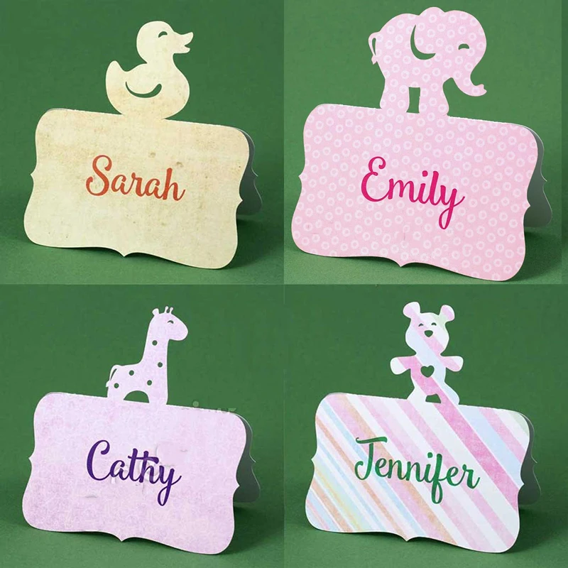 

Metal Cutting Dies Wedding Place Card 2021 New Crafts Stencil For DIY Scrapbooking Paper/photo Cards Embossing Die