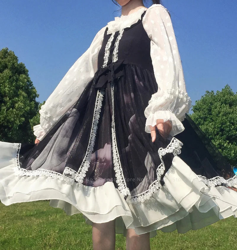 

Women Navy Collar Kawaii Princess Dress Girl Japanese Anime School Lolita Cosplay Costume Carnival Elf Party Performance Outfits