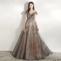 robe de soiree 2021 gryffon party dress formal evening gown a line vintage lace evening dress plus customize
