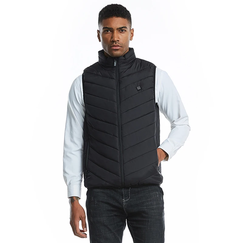 2 heating zones Heated Vest Warm Winter USB Electric Jacket Men Women Heating Coat Washable Thermal clothes jacket | Спорт и
