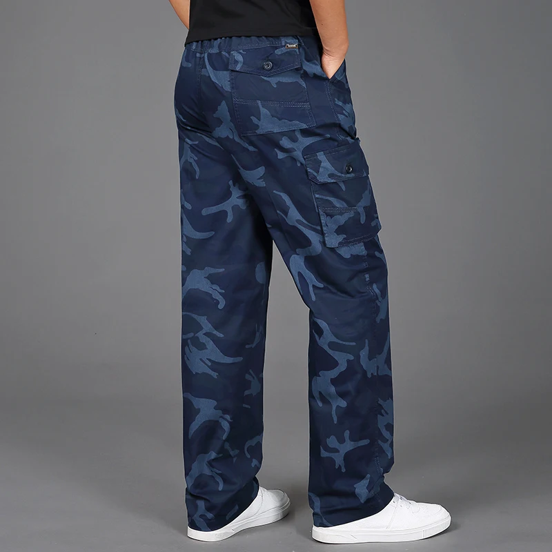 

Clothing Men Plus Size 4XL 5XL Camo Pants Casual Long Pants Male Loose Straight Trouser Big Yard Work Pants Men Camouflage Pants