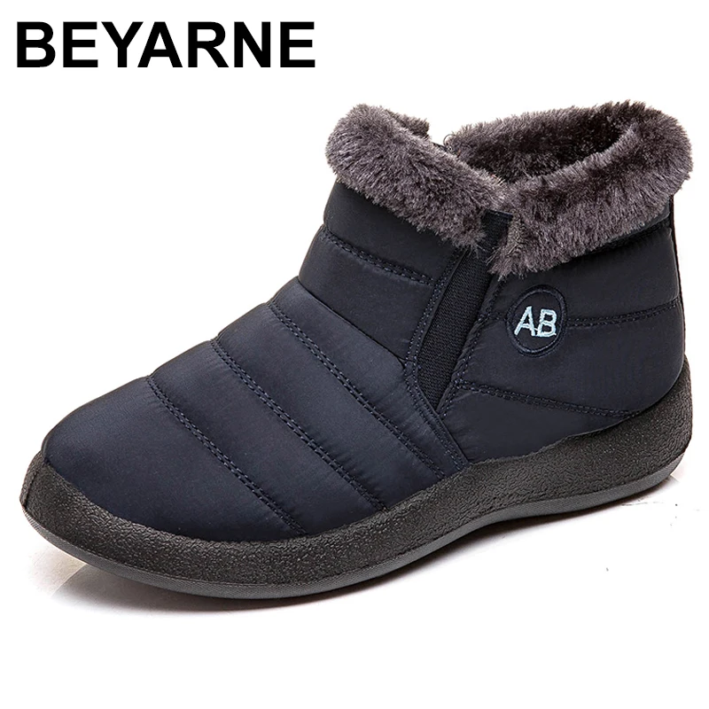 

BEYARNEFashion Women Boots Waterproof Snow Boots for Winter Shoes for Women Keep Warm Ankle Boots Women Plus Size WinterFootwear