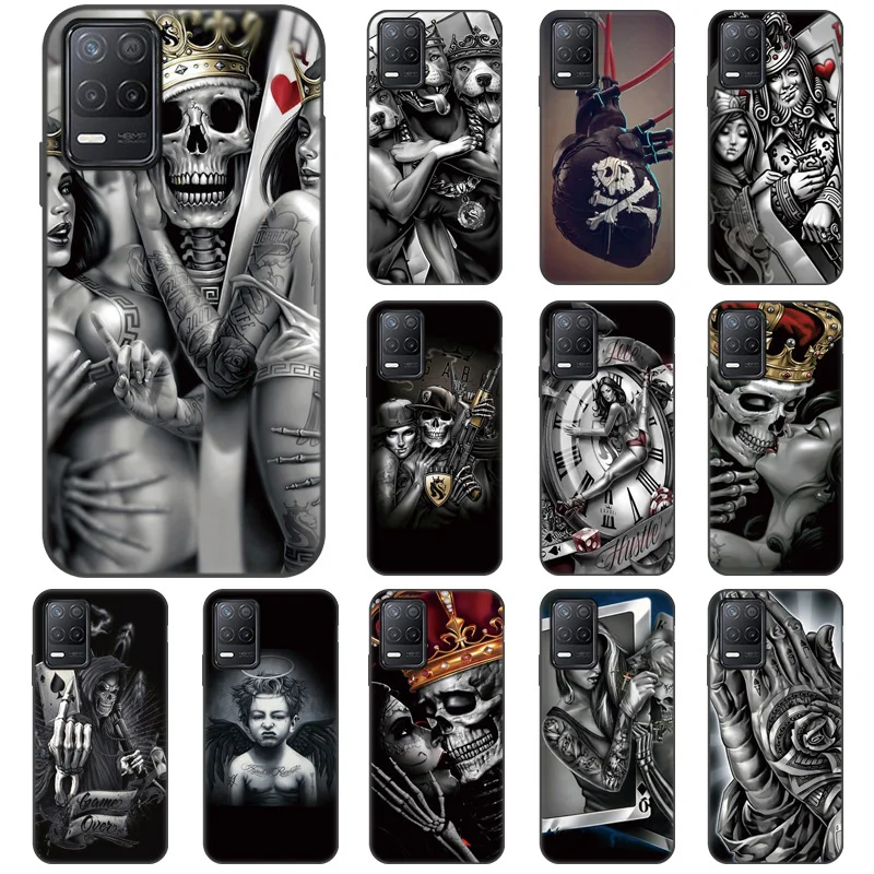 

Grim Reaper Skull Skeleton Phone Case For OPPO Reno 3 4 Pro Case Cover For OPPO Reno Ace 2 Z Funda Reno4 Pro 5G Cover Bumper