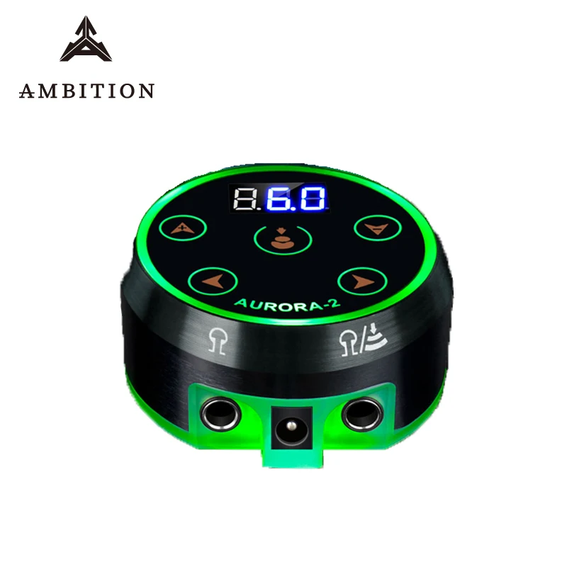 Ambition Professional Aurora 2 источник питания для сенсорного экрана, обновленный цифровой ЖК-дисплей, мини светодиодный сенсорный коврик, источники питания для тату