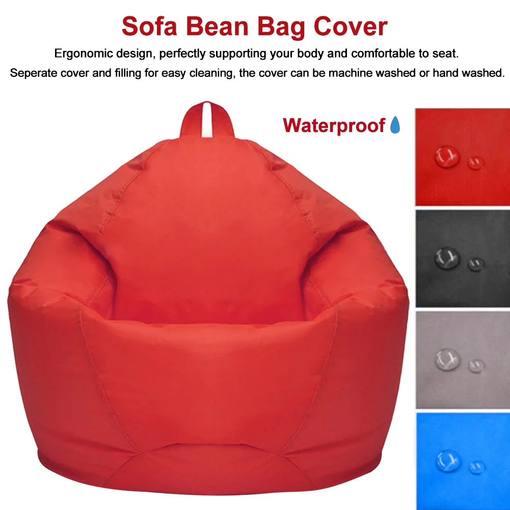 

Nordic Style Living Room Home Furniture Lazy Lounger Bedroom Without Filler Oxford Fabric Indoor Bean Bag Cover Couch Sofas Soft