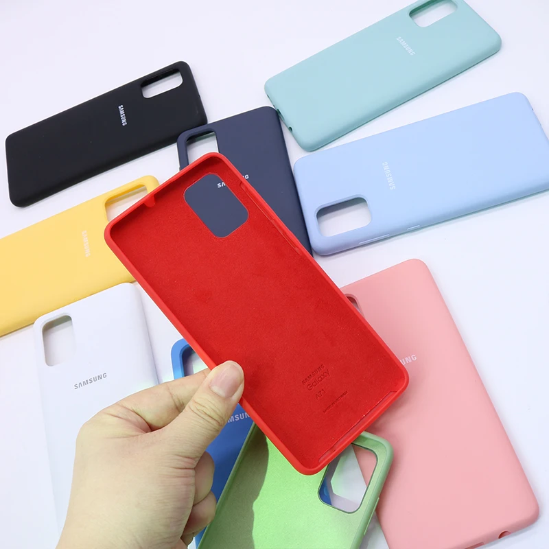 Galaxy A21 оригинальный Samsung a21 A51 A71 шелковистый силиконовый чехол высокого качества