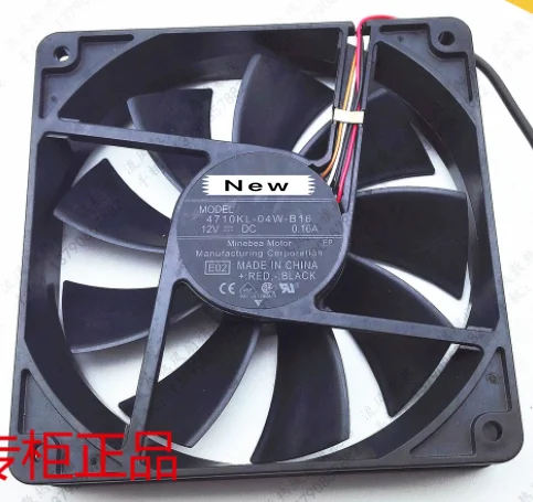 

For NMB-MAT 4710KL-04W-B16 E02 DC 12V 0.16A 120x120x25mm 4-wrie Server Cooling Fan