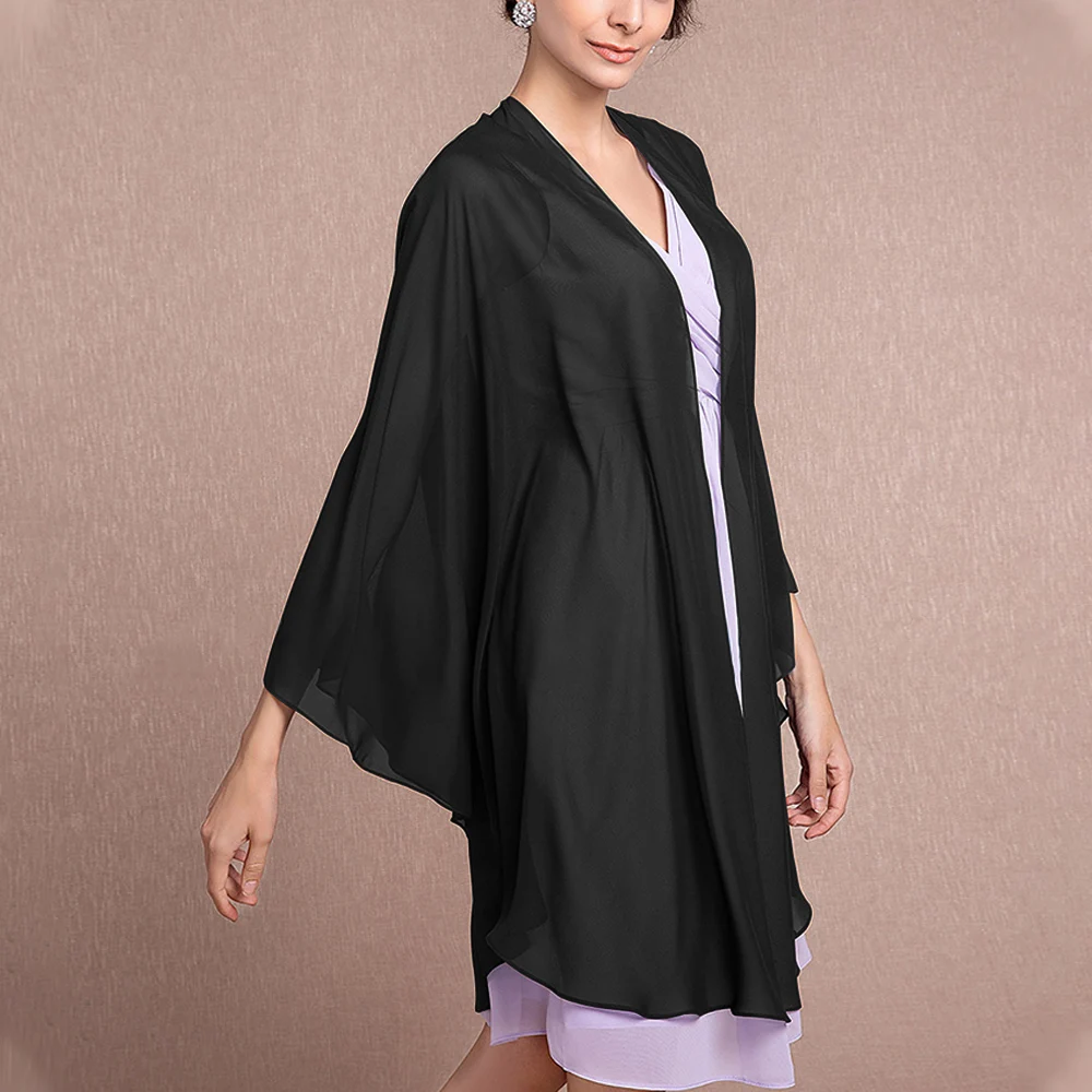 Женский Свадебный Болеро мягкая легкая шифоновая Свадебная шаль элегантный