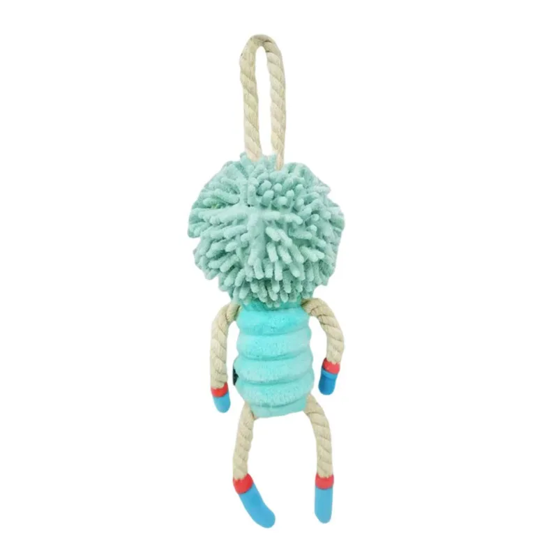 

Pet Toys Player Shape Dogs Soft Fleece Chew Interactive Plush Pet Toys Training Ball Rope Toys Pet Supplies Pet Accessories