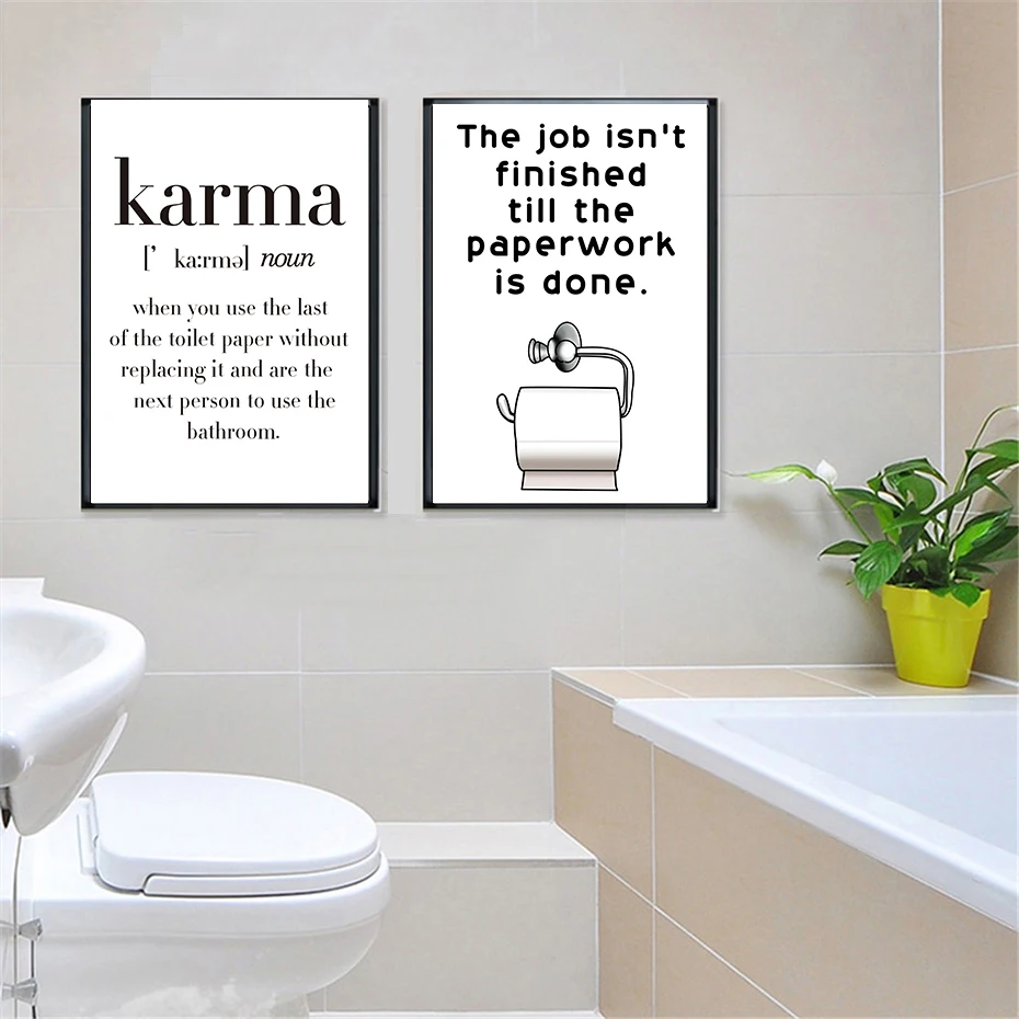 Забавные постеры и принты из туалетной бумаги для домашнего декора в