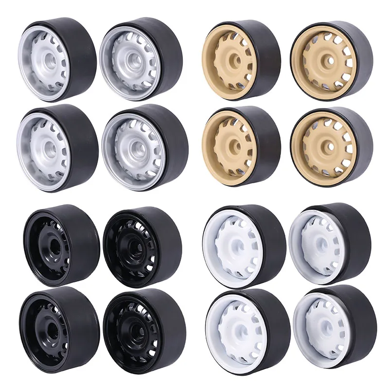 

4Pcs Metal 1.9Inch Beadlock Wheel Rim Hub for 1/10 Rc Crawler Car Axial Scx10 90046 Traxxas Trx4 Rc4Wd D90 D110