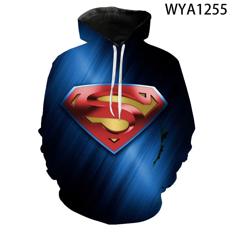 

Men Women Children Superman Sweatshirts Hoodies 3D Printed Streetwear Boy Girl Kids Pullover Long Sleeve Fashion Jacket